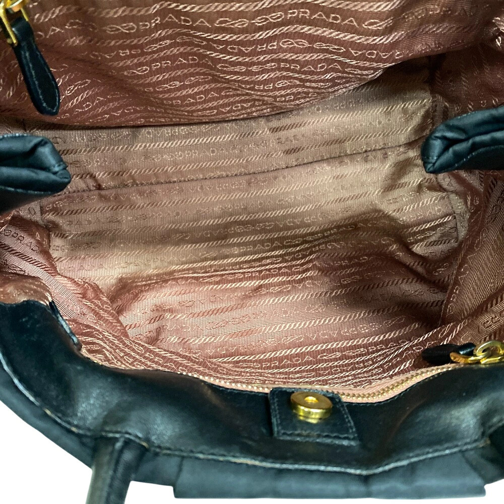 PRADA Rion Tote Bag Handbag Black - Picture 9 of 10